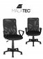 Biroja krēsls Malatec Mesh, melns, 100 kg cena un informācija | Biroja krēsli | 220.lv