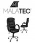 Biroja krēsls Malatec, melns cena un informācija | Biroja krēsli | 220.lv