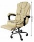 Biroja krēsls ar kāju balstu Malatec 16225, bēšs cena un informācija | Biroja krēsli | 220.lv