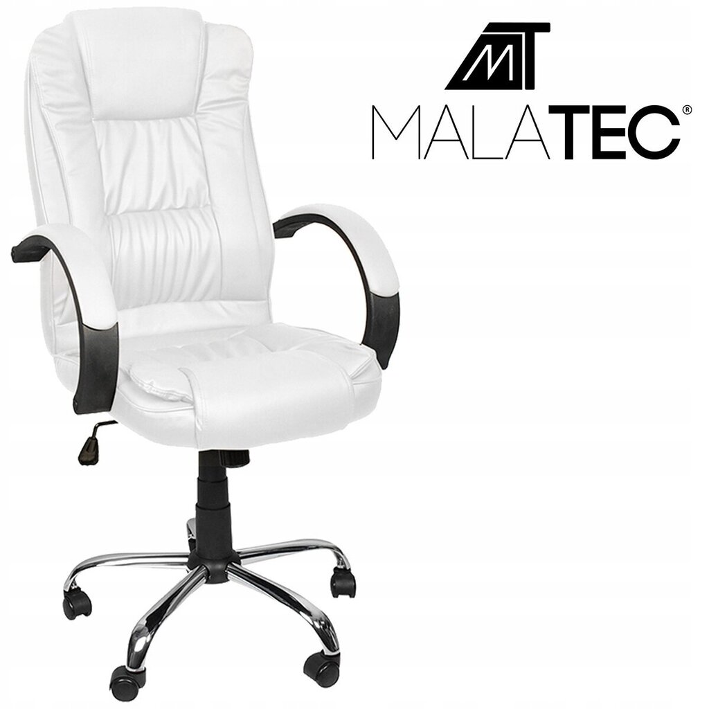 Biroja krēsls Malatec 8984, balts цена и информация | Biroja krēsli | 220.lv