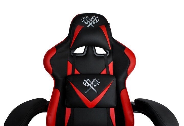 Spēļu krēsls Dunmoon 8979, melns/sarkans цена и информация | Biroja krēsli | 220.lv