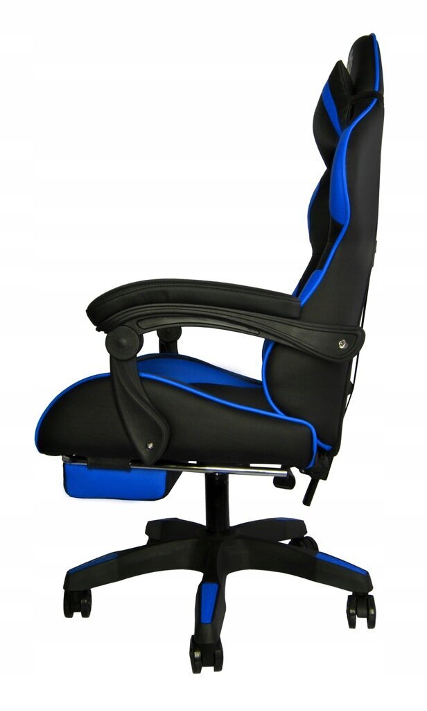 Spēļu krēsls Dunmoon 8978, melns/zils cena un informācija | Biroja krēsli | 220.lv