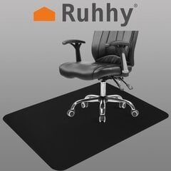 Aizsargpaklājiņš zem krēsla Ruhhy, melns cena un informācija | Biroja krēsli | 220.lv