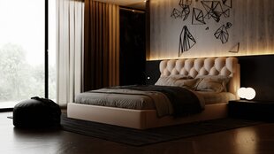 Gulta King 160x200 cm, balta цена и информация | Кровати | 220.lv