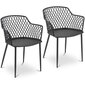 2-daļīgs krēslu komplekts Royal Catering, melns cena un informācija | Biroja krēsli | 220.lv