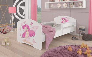 Детская кровать Adrk Furniture Pepe Girl with wings, 80x160 см, белая цена и информация | Детские кровати | 220.lv