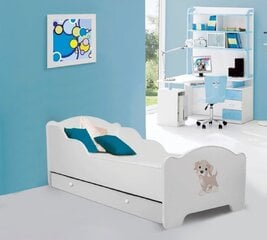 Bērnu gulta Adrk Furniture Amadis Dog 70x140 cm, balta cena un informācija | Bērnu gultas | 220.lv