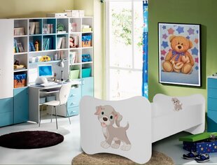 Детская кроватка Adrk Furniture Gonzalo Dog, 80x160 см, белая цена и информация | Детские кровати | 220.lv