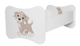 Bērnu gulta Adrk Furniture Gonzalo dog, 70x140 cm, balta cena un informācija | Bērnu gultas | 220.lv