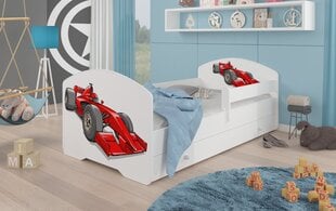 Bērnu gulta Adrk Furniture Pepe Formula, 80x160 cm, balta cena un informācija | Bērnu gultas | 220.lv