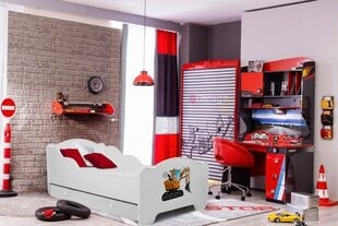Bērnu gulta Adrk Furniture Amadis Digger, 70x140 cm, balta cena un informācija | Bērnu gultas | 220.lv