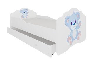 Bērnu gulta Adrk Furniture Casimo Bear, 80x160 cm, balta цена и информация | Детские кровати | 220.lv