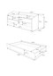 Bērnu gulta Adrk Furniture Casimo Bear, 70x140 cm, balta/zila цена и информация | Bērnu gultas | 220.lv