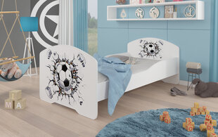Детская кроватка Adrk Furniture Pepe ball, 70х140 см, белая цена и информация | Детские кровати | 220.lv