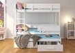 Divstāvu gulta Adrk Furniture Etapo, 80x180, balta цена и информация | Bērnu gultas | 220.lv