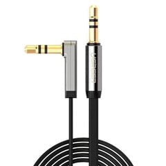 UGREEN mini jack 3,5mm AUX flat elbow cable 1m (black) цена и информация | Кабели и провода | 220.lv