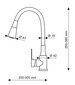 Virtuves maisītājs Flexo, pelēks цена и информация | Ūdens maisītāji virtuvei | 220.lv