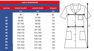 Sieviešu medicīniskais priekšauts līdz viduklim, sniegbalts, īsām piedurknēm cena un informācija | Medicīnas apģērbs  | 220.lv