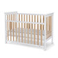 Bērnu gultiņa Nordbaby Leolia, 60x120, balta cena un informācija | Zīdaiņu gultas | 220.lv