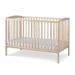 Bērnu gultiņa Nordbaby Lassio, 120x60 cm, smilškrāsas cena un informācija | Zīdaiņu gultas | 220.lv