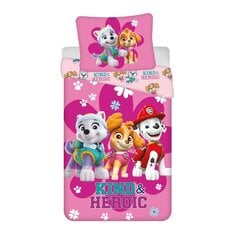 Paw Patrol gultas veļas komplekts bērniem Heroic, 140x200, 2 daļas цена и информация | Детское постельное бельё | 220.lv