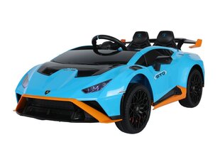 Одноместный электромобиль Lamborghini STO DRIFT, синий цена и информация | Электромобили для детей | 220.lv