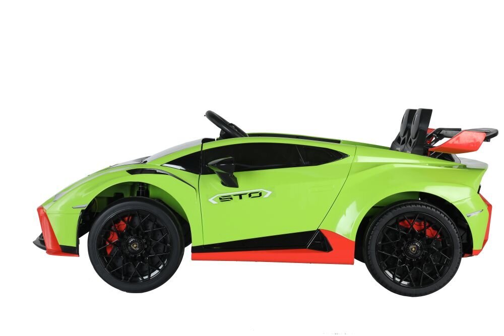 Vienvietīgs elektromobilis Lamborghini STO DRIFT, zaļš cena un informācija | Bērnu elektroauto | 220.lv