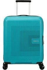 Чемодан для ручной клади American Tourister Aerostep Spinner Turquoise Tonic, 55 см цена и информация | Чемоданы, дорожные сумки | 220.lv