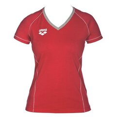 T-krekls sievietēm Arena Team Line, sarkans cena un informācija | Blūzes, sieviešu krekli | 220.lv