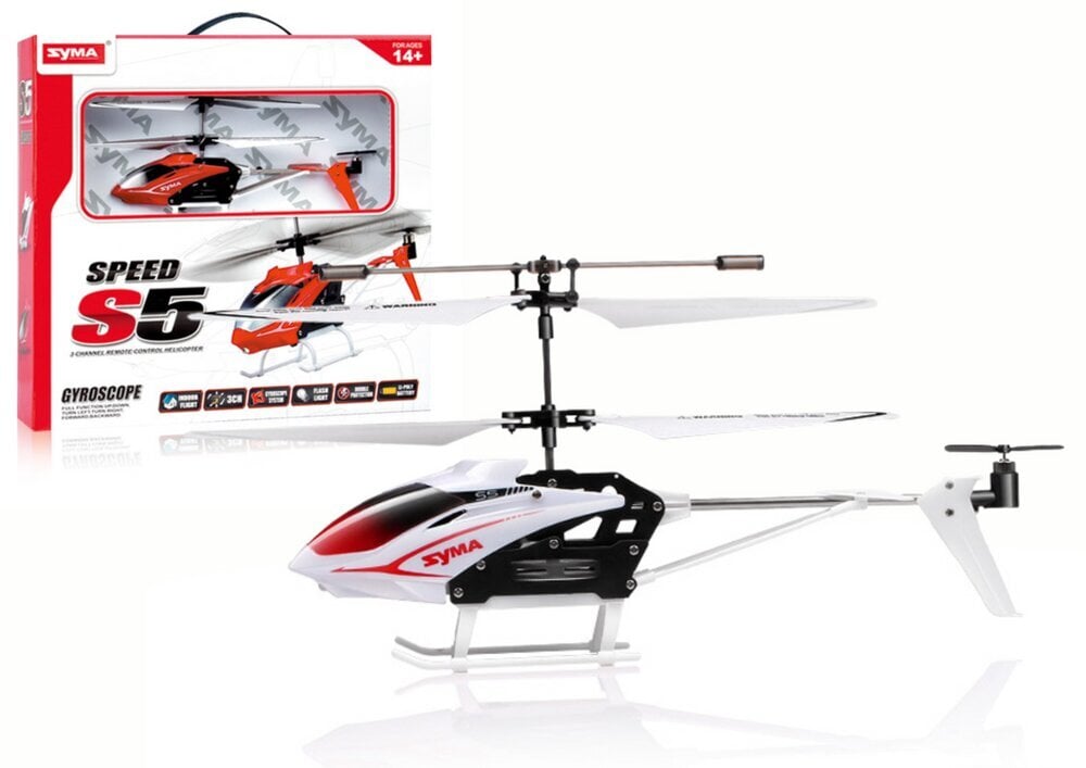 RC helikopters Speed S5 Syma, balts cena un informācija | Rotaļlietas zēniem | 220.lv