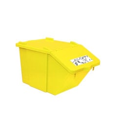 Atkritumu šķirošanas konteiners, dzeltens, 45L цена и информация | Мусорные баки | 220.lv