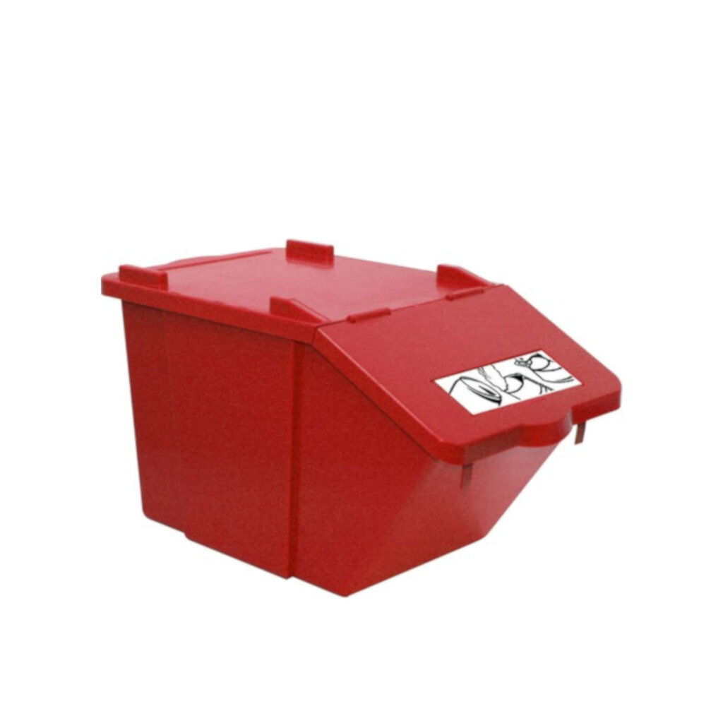 Atkritumu šķirošanas konteiners, sarkans, 45L cena un informācija | Miskastes | 220.lv