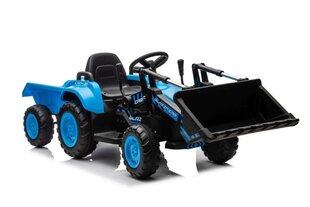 Elektriskais traktors ar kausu un piekabi bērniem BW-X002A, zils cena un informācija | Bērnu elektroauto | 220.lv