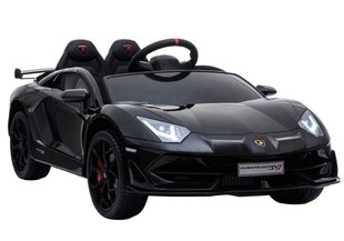 Elektriskais auto bērniem Lamborghini Aventador, melns cena un informācija | Bērnu elektroauto | 220.lv