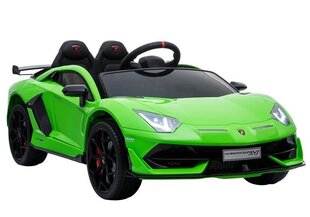 Детский электромобиль Lamborghini Aventador, зеленый цена и информация | Электромобили для детей | 220.lv