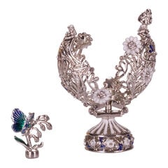 Faberžē stila grebta ola ar ziediem un tauriņiem цена и информация | Другие оригинальные подарки | 220.lv
