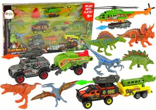Transportlīdzekļu komplekts ar dinozauriem cena un informācija | Rotaļlietas zēniem | 220.lv