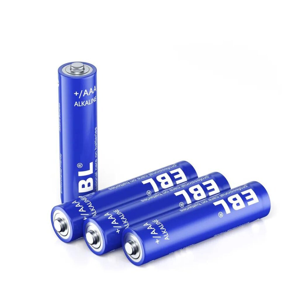 Baterijas, EBL, AAA, Alkalijs, 1200 mAh, 8 gab. cena un informācija | Baterijas | 220.lv