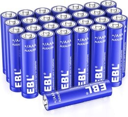 Baterijas, EBL, AAA, Alkalijs, 1200 mAh, 40 gab. cena un informācija | Baterijas | 220.lv