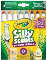 Маркеры Crayola Silly Scents, 8 цветов. цена и информация | Принадлежности для рисования, лепки | 220.lv