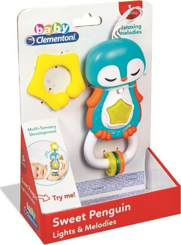 Interaktīvais grabulis Clementoni Pingvīns cena un informācija | Rotaļlietas zīdaiņiem | 220.lv