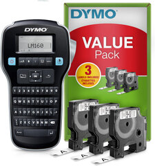 Портативная электронная линейка Dymo Label Manager LM160 Чёрный цена и информация | Аксессуары для принтера | 220.lv