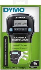 Портативная электронная линейка Dymo Label Manager LM160 Чёрный цена и информация | Аксессуары для принтера | 220.lv