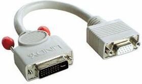 Lindy DVI-Am/HD15f цена и информация | Адаптеры и USB разветвители | 220.lv