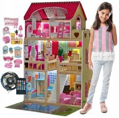 Koka leļļu māja Gordon, 90cm cena un informācija | Rotaļlietas meitenēm | 220.lv