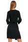 Sieviešu melns viskozes halāts ar mežģīnēm cena un informācija | Sieviešu halāti | 220.lv