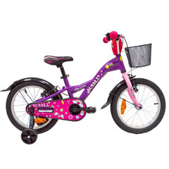 Velosipēds bērniem 4Kids Bubble, 16", violets cena un informācija | Velosipēdi | 220.lv