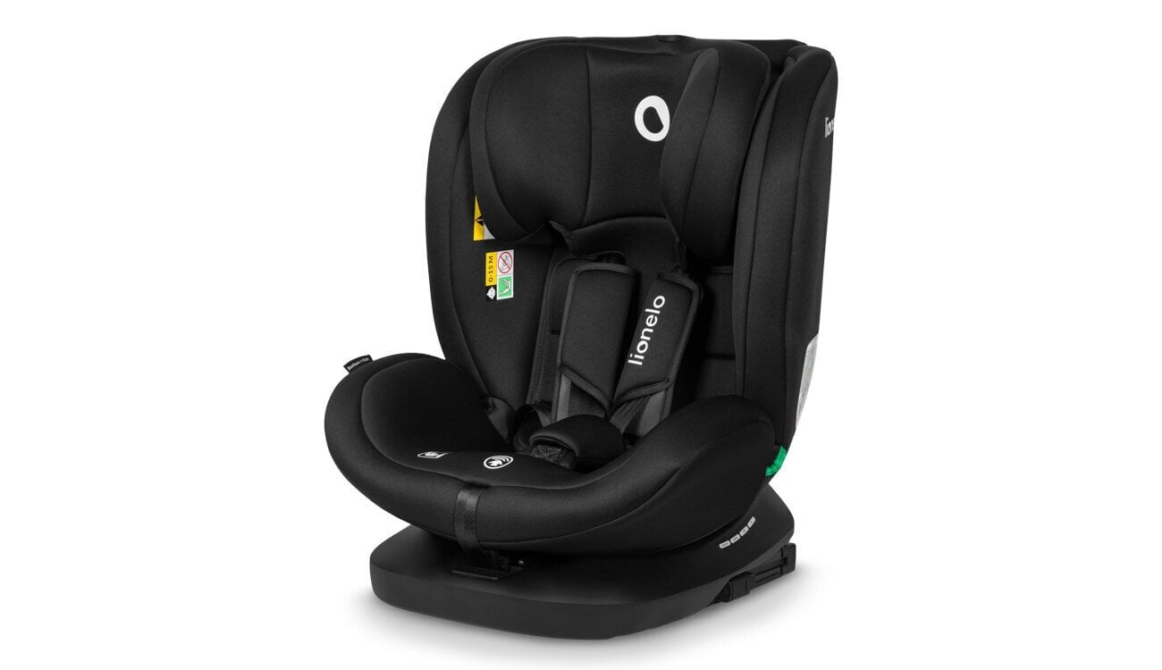 Mašīnas sēdeklis Lionelo Bastiaan I-size, 0-36 kg, Black Carbon цена и информация | Autokrēsliņi | 220.lv