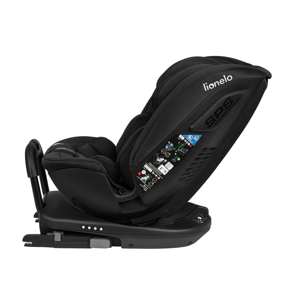 Mašīnas sēdeklis Lionelo Bastiaan I-size, 0-36 kg, Black Carbon цена и информация | Autokrēsliņi | 220.lv