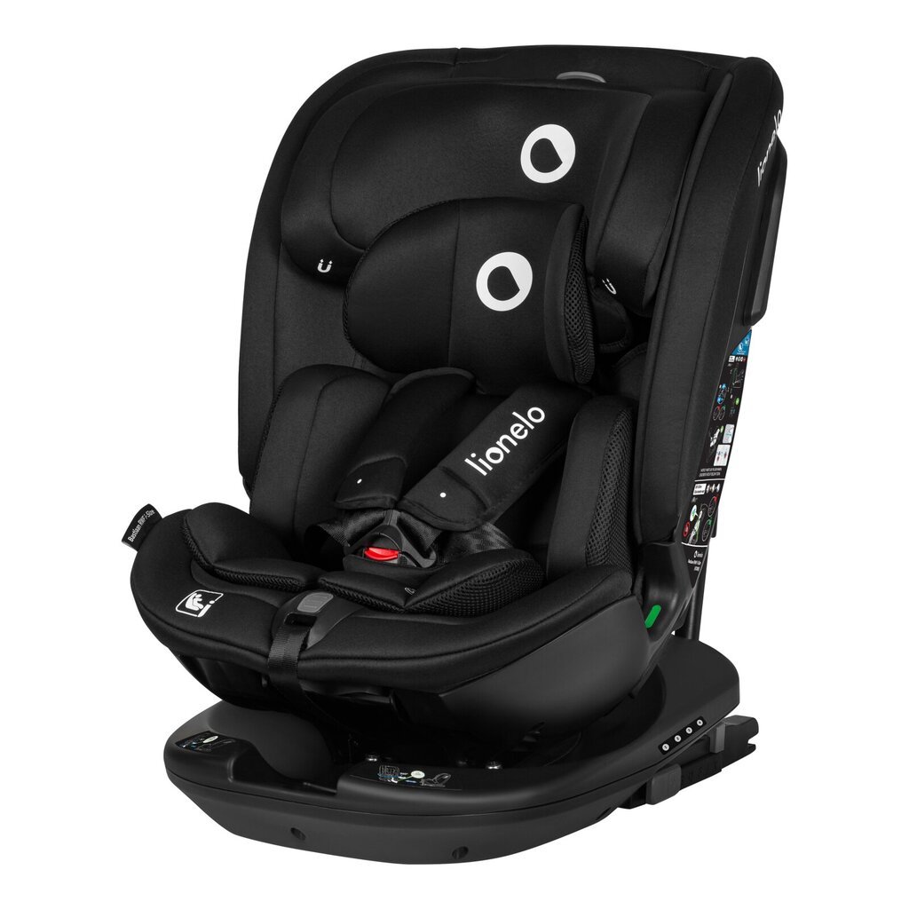 Mašīnas sēdeklis Lionelo Bastiaan I-size, 0-36 kg, Black Carbon цена и информация | Autokrēsliņi | 220.lv